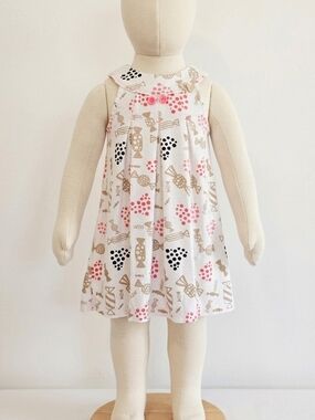 Deux Par Deux Jersey Knit Dress Geometric Candy Print. 12 Months